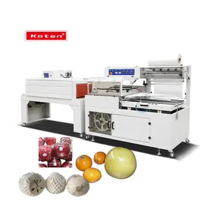 Automatic L-Sealer Heat Tunnel Pva Film Packing Shrink Wrapping Machine For Carton Box Cosmetic Food Bottle