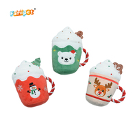 Jouet pour chien en peluche doux et grinçant, nouveau design à thème de Noël, de haute qualité, vente en gros du fabricant Famipet