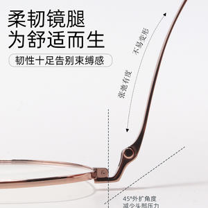 Montures de lunettes ovales Danyang 3124, monture complète, verres en résine, tendance mode unisexe - Product Image 2