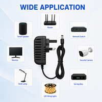 Adaptateur secteur mural AC/DC 18W personnalisé ODM/OEM 6V 3A avec prise UK/AU/US/EU à large compatibilité pour haut-parleur intelligent