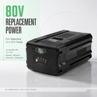Литий-ионный аккумулятор 80В Max для Gre GBA80200 GBA80400 GBA80500, замена для газонокосилки-воздуходувки GRE 80В, заводской OEM/ODM