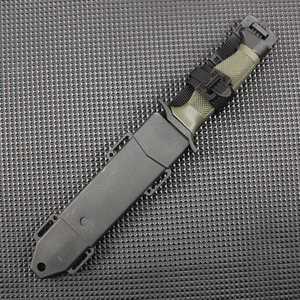 Cuchillo Bowie OEM de Acero Inoxidable con Mango de Plástico, Punta Recta, para Acampar al Aire Libre, Grosor de 3.9mm, para Corte - Product Image 4