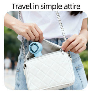 Nuevo Ventilador Portátil de Mano Ultra Silencioso 2026, 2000mAh, 5V, Plástico, 5 Horas de Refrigeración para Oficina, Viajes, Gimnasio, Súper Compacto para Bolsillo - Product Image 3