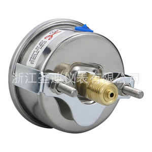 Manomètre antichoc de type pince YN60ZK, connexion filetée en cuivre, 0-1,6 MPa, 0-232 Psi - Product Image 3