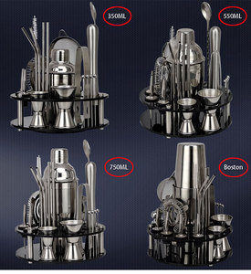 Top Seller 25 pièces en acier inoxydable <span class=keywords><strong>Cocktail</strong></span> Shaker <span class=keywords><strong>Kit</strong></span> Bartender's Drink Mixing Set Manufacturer's Best Seller - Product Image 4