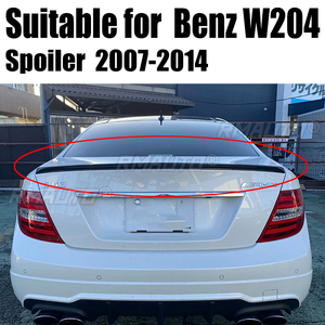สปอยเลอร์หลังทรงสปอร์ตสำหรับตกแต่งภายนอกรถยนต์ Mercedes Benz W204 C Class 4 ประตู ปี 2007-2014 รุ่น C180 C200 C220 C260 C300 - Product Image 1
