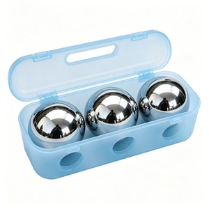 Kit <span class=keywords><strong>de</strong></span> <span class=keywords><strong>jeu</strong></span> <span class=keywords><strong>de</strong></span> <span class=keywords><strong>boules</strong></span> en acier inoxydable, 3 pièces, étui en plastique, <span class=keywords><strong>jeu</strong></span> familial pour pelouse, plage, jardin - Product Image 2