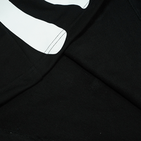 Kaos Pria Hip Hop Streetwear Hitam Lengan Pendek dengan Cetakan Slogan Reaper di Kedua Sisi, Grafik Duri Mengkilap di Belakang, Model Oversized