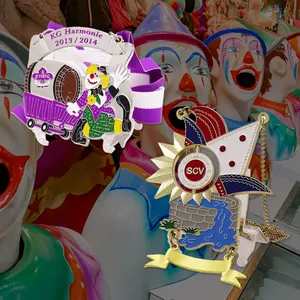 Grosir promosi penjualan produk baru desain baru medali karnaval tema Joker medali Souvenir Logo kartun