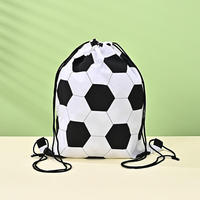 Sac à dos écologique en polyester recyclé avec cordon de serrage, sac de sport, sac de rangement pour le linge, sac pour les articles de football