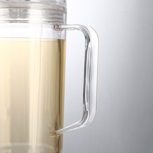 Nouveau style – Gobelet isotherme réutilisable de 40 oz en plastique transparent <span class=keywords><strong>avec</strong></span> poignée et couvercle, idéal pour la bière, les paillettes et le <span class=keywords><strong>verre</strong></span> transparent DIY - Product Image 6