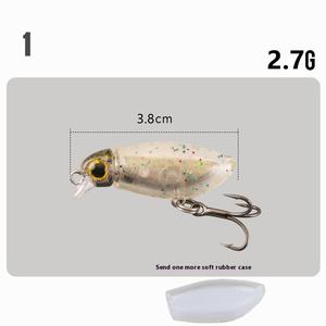 Giapponese Micro esca falsa esca galleggiante matita Mino muto verde morbida carpa luccio di plastica per branzino e <span class=keywords><strong>salmone</strong></span> - Product Image 6