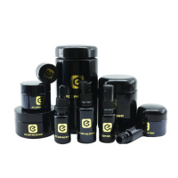 Botol Minyak Kaca Hitam UV Violet Tua Mewah 5ml 10ml 15ml 30ml 50ml 100ml 200ml untuk Perawatan Kulit, Losion, Serum Rambut B888
