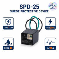 Dispositif de protection contre les surtensions HVAC pour la sécurité, 25 kA, type 1 SPD, protège les unités de climatisation contre les surtensions électriques, conforme aux normes UL1449 et RoHS