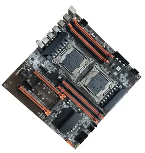 ALEO X99 डुअल सीपीयू गेमिंग मदरबोर्ड सपोर्ट डुअल Xeon E5 Lga2011-3 सीपीयू मदरबोर्ड 256G डुअल-चैनल Ddr4 M.2 के साथ