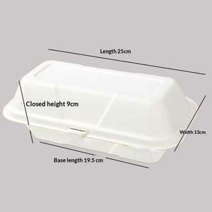 Tapa Ecológica Biodegradable para Caja de Hot Dogs, Envase de Papel Compostable para Alimentos, Ideal para Picnic, Comida para Llevar y Comida Rápida - Product Image 2
