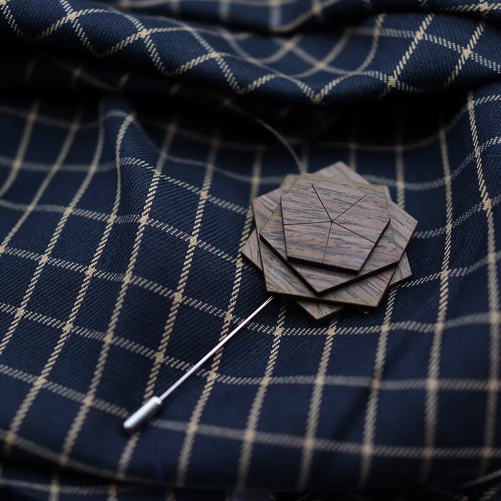 סיכת סיכה ברמה גבוהה עניבת עץ עניבת פרפר עץ סיכות תכשיטי אופנה בעבודת יד