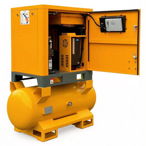 <span class=keywords><strong>Compresseur</strong></span> d'air stationnaire avec réservoir 150L 7,5kW à aimant permanent VSD, refroidissement par air, 8 bars, 380V, triphasé, lubrifié - Product Image 5