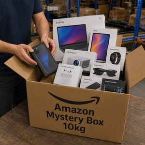 Caja Misteriosa Personalizada <span class=keywords><strong>de</strong></span> Amazon con Electrónicos <span class=keywords><strong>de</strong></span> 10 kg para Vendedores <span class=keywords><strong>de</strong></span> Alibaba, <span class=keywords><strong>Ebay</strong></span> y TikTok, con Teléfono, Auriculares y Reloj <span class=keywords><strong>de</strong></span> Regalo - Product Image 1