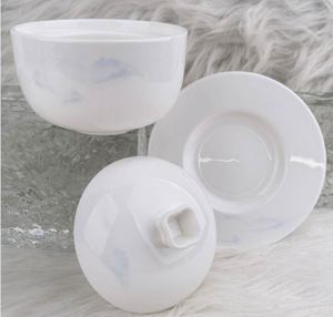 Vajilla de porcelana estilo chino con paisaje de montaña azul, juego completo para hoteles, restaurantes, banquetes, decoración de mesa, OEM. - Product Image 1