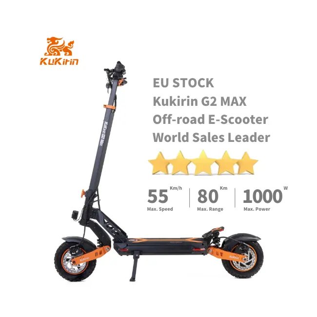 Kukirin G2 MAX 1000w 48 v17.5ah un grado cinese batteria del motore Scooter elettronico per la vendita