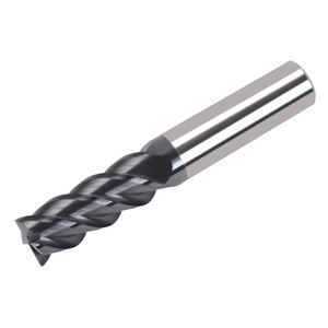 Fresa de carburo de tungsteno con recubrimiento nano negro de 4 filos para mecanizado de alta precisión - Product Image 1