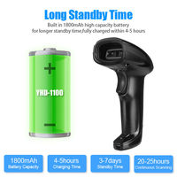 Pistola de escaneo de mano de código de barras 1D 2D Lector de código de barras industrial Escáner de código QR USB COM Alta velocidad 500 Escaneos/s para logística