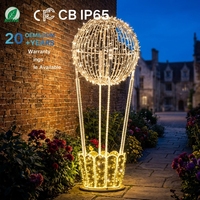 Fournisseur en gros de ballons lumineux à air chaud IP65 résistants à la neige, taille personnalisée, avec télécommande, pour la décoration de paysages extérieurs de stations balnéaires et de vacances