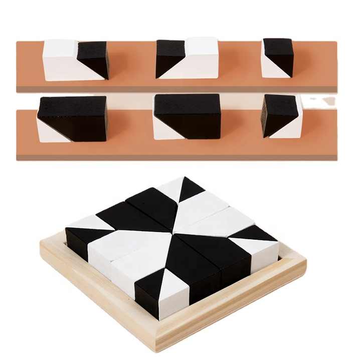 Wooden Hidden Building Blocks Logic Thinking Training Toys Wooden Toy ...