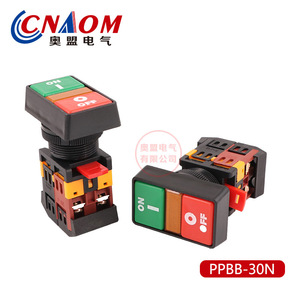 Interruptor de Botón Pulsador de Doble Posición Ppbb-30n, Cuadrado de 30mm con Luz Indicadora, 1NO1NC, Terminal de Tornillo, IP40 - Product Image 4