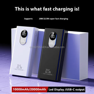 Chargeur portable <span class=keywords><strong>pas</strong></span> <span class=keywords><strong>cher</strong></span> en gros, PD 22,5 W, charge rapide, <span class=keywords><strong>batterie</strong></span> <span class=keywords><strong>externe</strong></span>, affichage numérique fin, banques d'alimentation USB-C 10000 mAh - Product Image 5