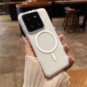 Coque de téléphone compatible avec Xiaomi 15 Ultra, haute transparence, adsorption magnétique, anti-jaunissement, coque de téléphone antichoc - Product Image 2