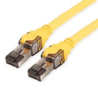 Cable Ethernet Blindado FTP Cat8 de 40 Gbps y 2000 MHz, Cable de Conexión RJ45 con Contactos Chapados en Oro, Compatible con POE++ para Servidores en la Nube y Centros de Datos