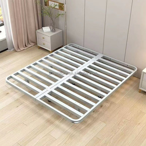Low Cost Hotel <b>Bed</b> <b>Frame</b> King Size Black Metal <b>Platform</b> <b>Bed</b> Base with Slats for 3 Star Hotels - Product Image 5