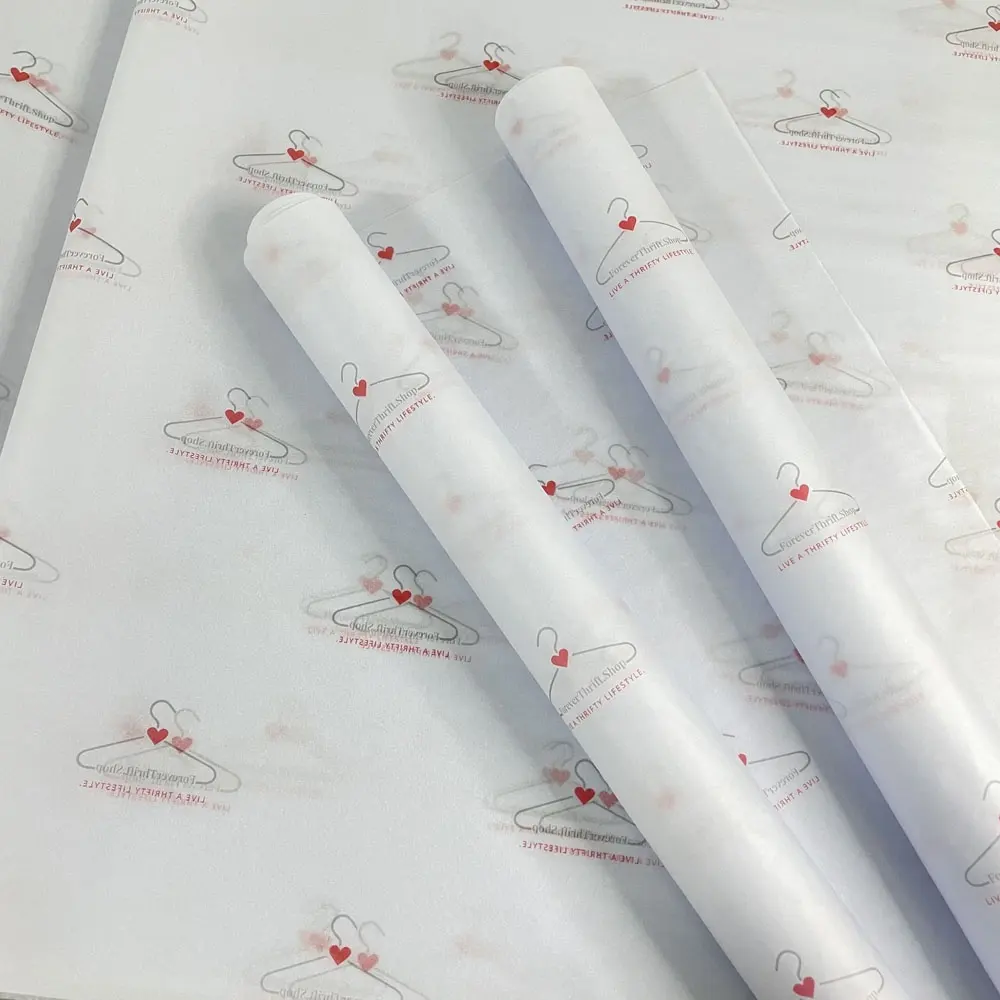 Custom Printed Logo Gift Wrapping Paper Clothing Tissue Paper
