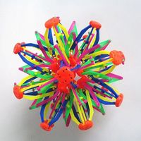 Juguete Telescópico Multicolor de Plástico, Bola Mágica Expandible, Antiestrés, Promocional, Color Arcoíris