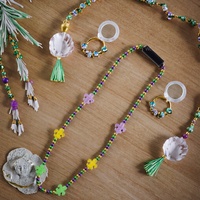 Collier lumineux LED en gros pour le Mardi Gras, nouveau design, idéal pour les décorations de fête de carnaval, événements et fêtes
