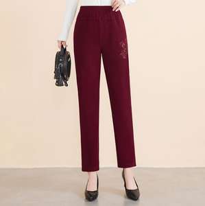 <span class=keywords><strong>Pantalon</strong></span> maman femmes d'âge moyen et âgées, <span class=keywords><strong>pantalon</strong></span> <span class=keywords><strong>en</strong></span> <span class=keywords><strong>velours</strong></span> automne et hiver, <span class=keywords><strong>pantalon</strong></span> surdimensionné ample grand-mère - Product Image 6