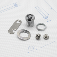 EVERGOOD 337 Serrure de poignée de porte de haute qualité en alliage de zinc Serrure cylindrique Boîte de distribution extérieure Serrure de porte d'armoire électrique