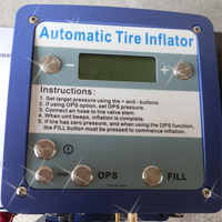 Wall Mounted Metal Air Chuck Tire Inflator Dual Cylinder Automotive Air Pump with LCD Display and Automatic Shut off for Cars