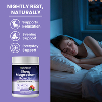 Ausreson Mélatonin Magnésium Boisson en Poudre pour le Sommeil, Complément de Soutien au Sommeil, Étiquette Privée OEM, Poudre de Magnésium Énergisante pour le Sommeil
