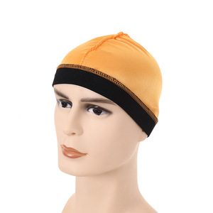 Wholesale Men Pure Color Caps <b>Hats</b> Bonnet Elastic Breathable Wave Polyester Multicolor Cap Outdoor - Product Image 1