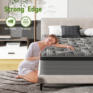 Colchón <span class=keywords><strong>de</strong></span> muelles <span class=keywords><strong>de</strong></span> 25-30 cm - Calidad premium <span class=keywords><strong>a</strong></span> bajo precio, superficie <span class=keywords><strong>de</strong></span> descanso acogedora, sensación <span class=keywords><strong>de</strong></span> felpa que regula la temperatura. - Product Image 2