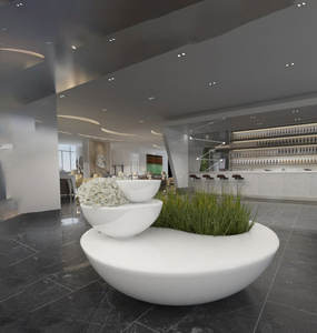 เก้าอี้กระถาง Y711ทรงสี่เหลี่ยมสำหรับตกแต่งในเชิงพาณิชย์เก้าอี้ปลูกดอกไม้เก้าอี้ปลูกต้นไม้ขนาดใหญ่ม้านั่งกลางแจ้งศิลปะ - Product Image 5