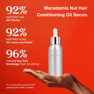 Huile réparatrice nourrissante professionnelle à la macadamia, sérum hydratant à l'argan <span class=keywords><strong>pour</strong></span> cheveux moyens à très épais, réparation, anti-frisottis, amplificateur de brillance - Product Image 1