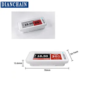 Nhà Máy Bán Hàng Trực Tiếp BLE Công Nghệ 5.0 Điện Tử Nhãn Kệ 2.1 Inch Thông Minh Thẻ Bán Lẻ E Ink Hiển Thị Cho Siêu Thị NFC Tag