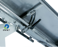 Table d'opération vétérinaire EURVET en acier inoxydable chauffante, à levage électrique et roulettes mobiles – Offre Spéciale
