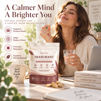 Capsules de stimulation de l'humeur en marque privée, soulagement du stress, soutien à l'équilibre de l'humeur, fabrication OEM ODM
