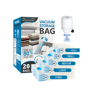 Sacs de rangement <span class=keywords><strong>sous</strong></span> <span class=keywords><strong>vide</strong></span> pliables en tissu écologique PA pour chambre à coucher, armoire, voyage, avec pompe essentielle pour l'organisation de la literie - Product Image 1