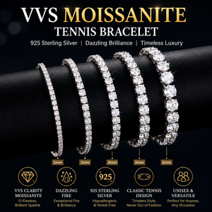 <span class=keywords><strong>Bracciale</strong></span> Tennis Alice con Moissanite Ghiacciata 2-6mm in Argento Sterling <span class=keywords><strong>925</strong></span>, Gioielli di Lusso Trendy Hip Hop per <span class=keywords><strong>Uomo</strong></span> e Donna - Product Image 1